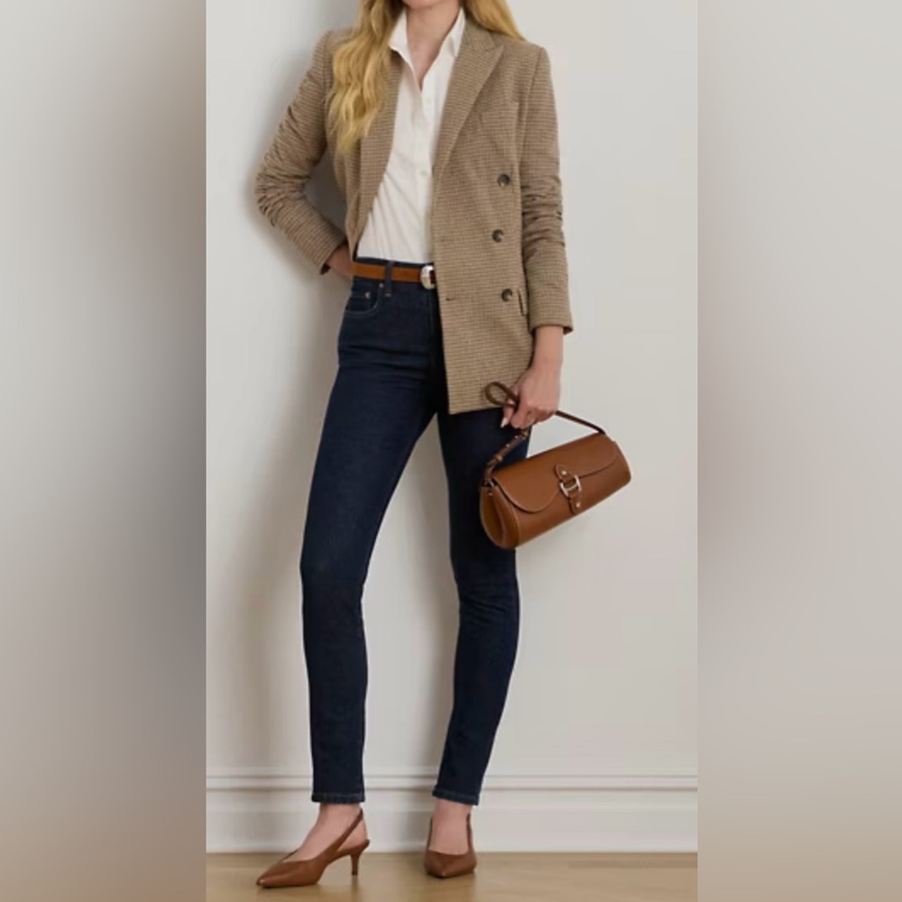 NWT $125 Ralph Lauren Regal Skinny Stretch Blue Jeans 6 28 x 29 High Rise NEW